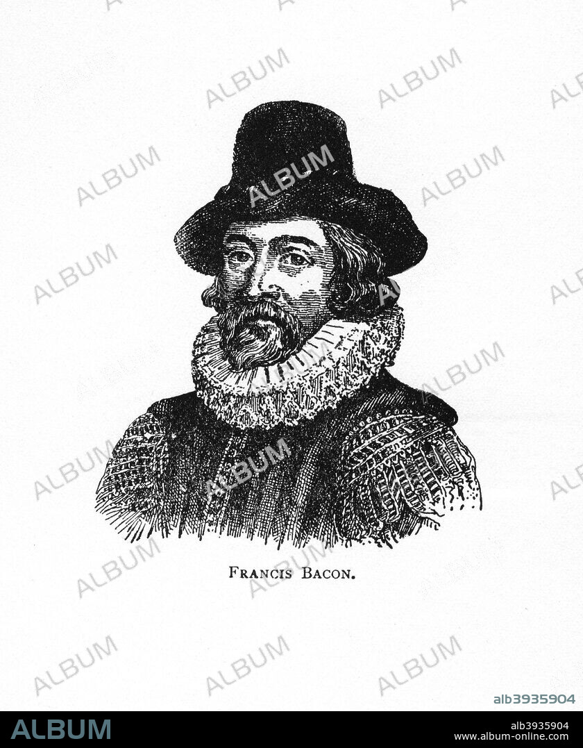Francis Bacon, 1st Viscount St Albans, English philosopher, scientist and statesman, (20th century). Bacon (1561-1626) became Lord Chancellor in 1618. In science he advocated observation and experiment as a method of enquiry rather than Aristotelian deductive logic.