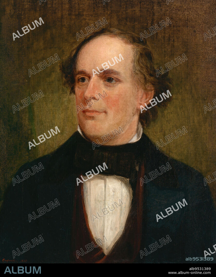 FRANCIS BICKNELL CARPENTER. Salmon P. Chase. Date: 1861. oil on canvas.