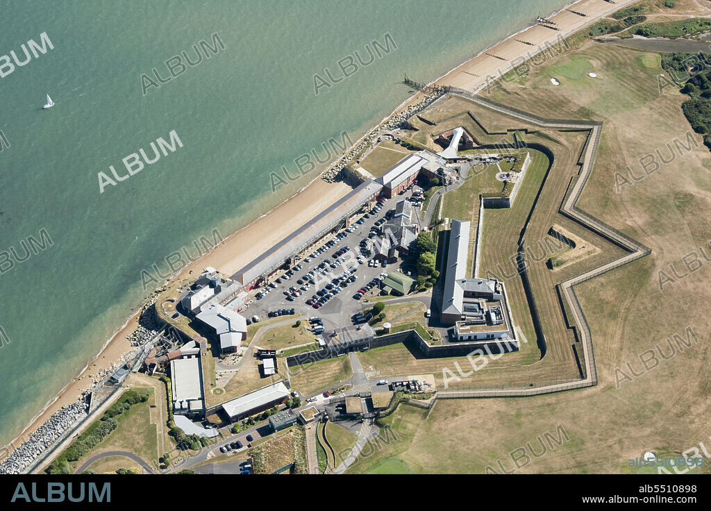 HISTORIC ENGLAND. Fort Monckton, a bastioned artillery fort, Gosport, Hampshire, 2018.