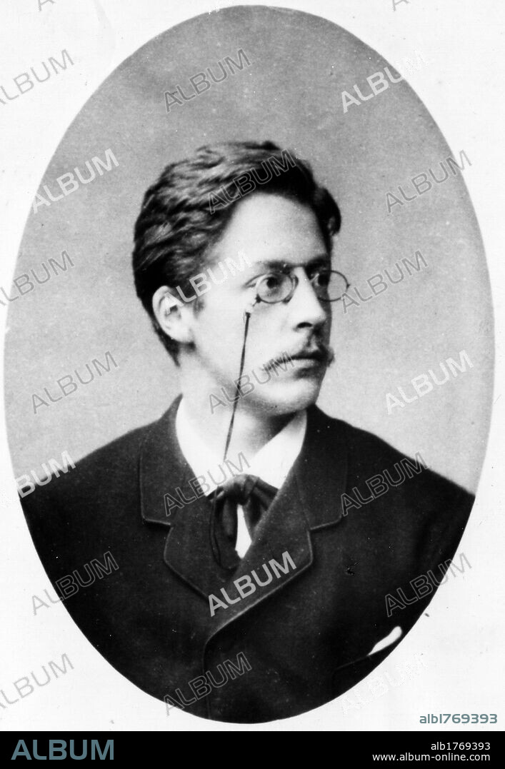 Portrait of Arthur Rudolf Hantzsch. Portrait of the German chemist Arthur Rudolf Hantzsch. 1880s.