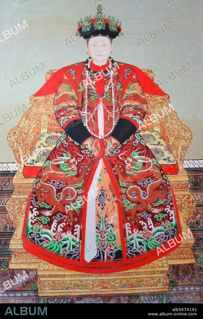 Empress Xiao Hui Zhang was of the Mongol Borjigit clan. When in 1653 Shunzhi's first Empress was demoted she was promoted to Consort. One year later she became officially Shunzhi's second Empress. When the Kangxi Emperor ascended the throne, Hui Zhang was made Dowager Empress, although she was not the biological mother of the new emperor. Empress Hui Zhang died in 1717 in the Imperial Palace, aged 76.