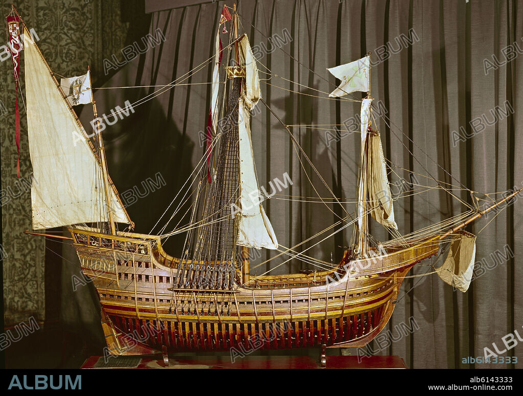MAQUETA DE LA CARABELA SANTA MARIA.