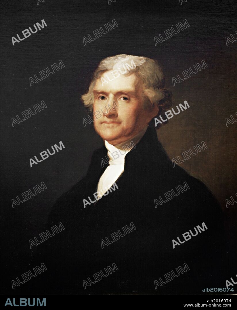 Asher Brown Durand / 'Thomas Jefferson, third President of the United States', Oil on canvas.