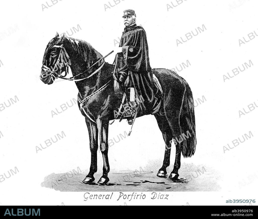 General Porfirio Diaz (1830-1915), President of Mexico, c1900s. Diaz was a Mexican-American War volunteer, French Intervention hero, and President of Mexico. He ruled from 1876 to 1880 and from 1884 to 1911.