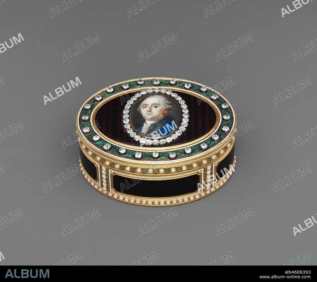 JOSEPH ÉTIENNE BLERZY. Snuffbox with portrait of Louis XVI (1754-1793), King of France, 1779-80.