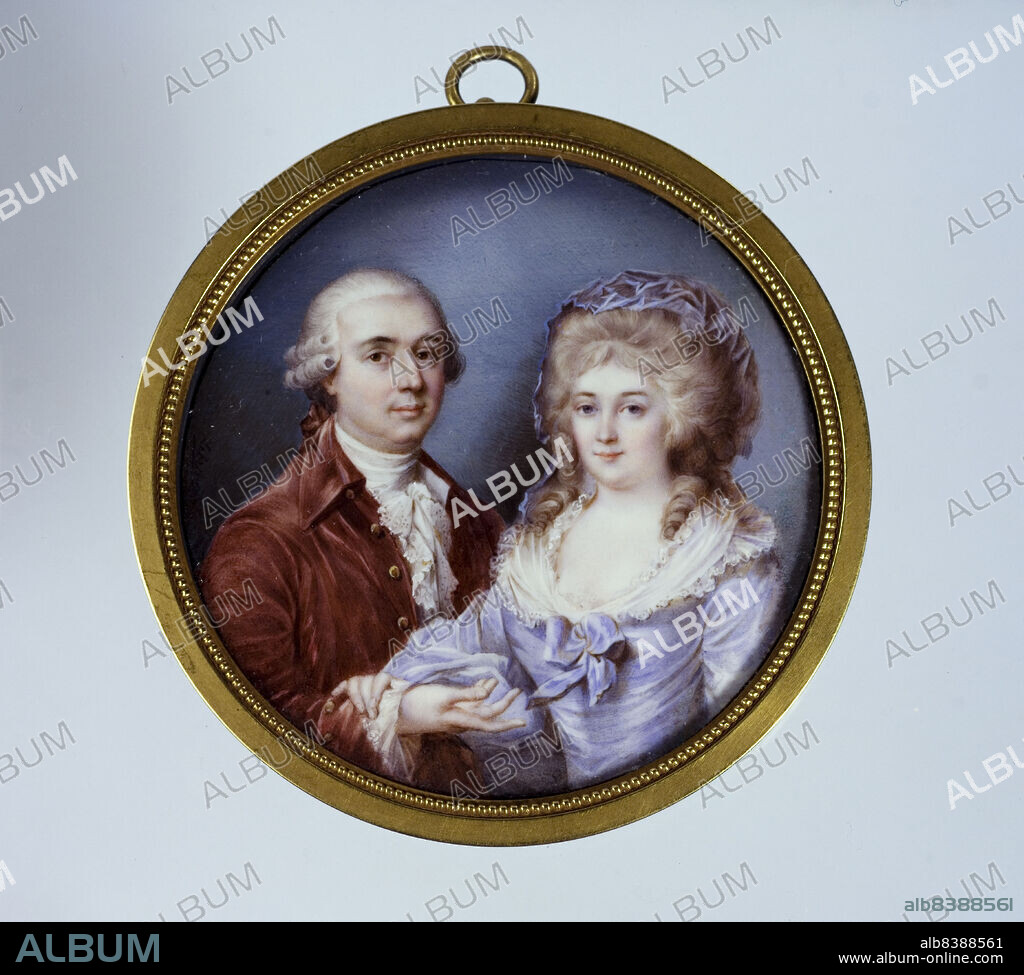 JACQUES LEBRUN. Portrait thought to be of the Marquis and Marquise de Beauharnais.