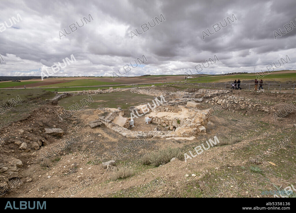 basilica visigoda, parque arqueológico de Segóbriga, Saelices, Cuenca, Castilla-La Mancha, Spain.
