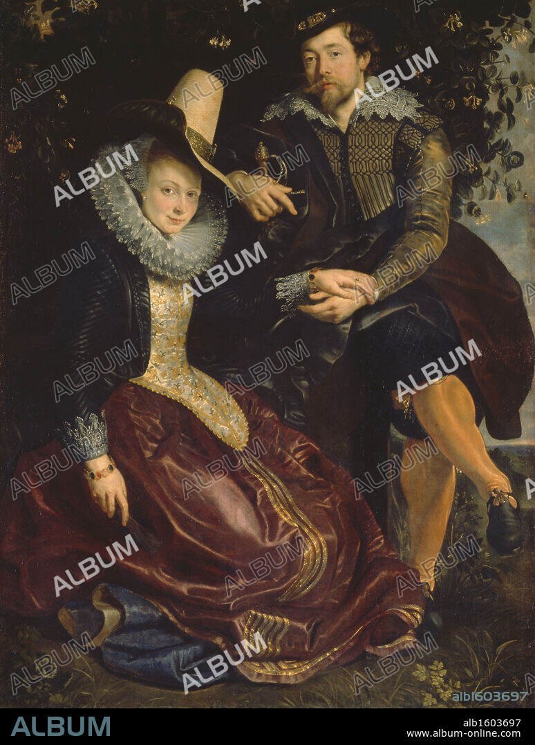 Germany, Munich, Alte Pinakothek, Self-portrait with Isabella Brandt Rubens by Peter Paul Rubens, oil on canvass, (1577-1640),.