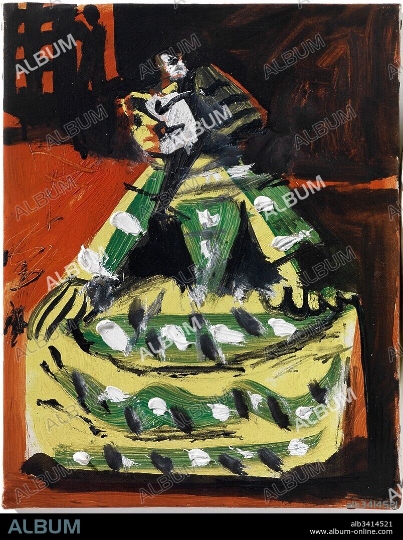 Pablo Picasso / "Las Meninas (Isabel de Velasco)",1957, Óleo sobre tela, 24 x 19 cm, MPB 70.484.