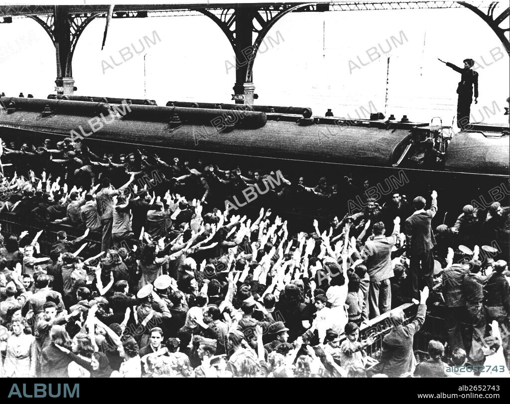 Madrid. Marcha de la División azul hacia el frente ruso. 13 de junio de 1941.