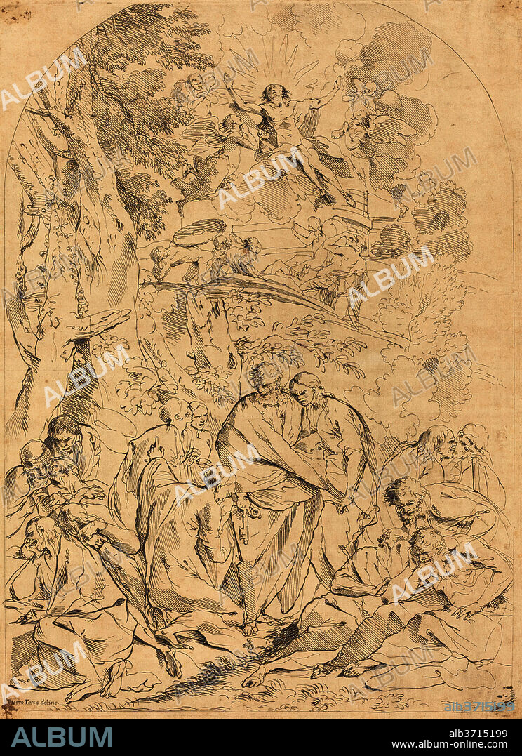 FRANçOIS COLLIGNON AFTER PIETRO TESTA. The Resurrection. Medium: etching.