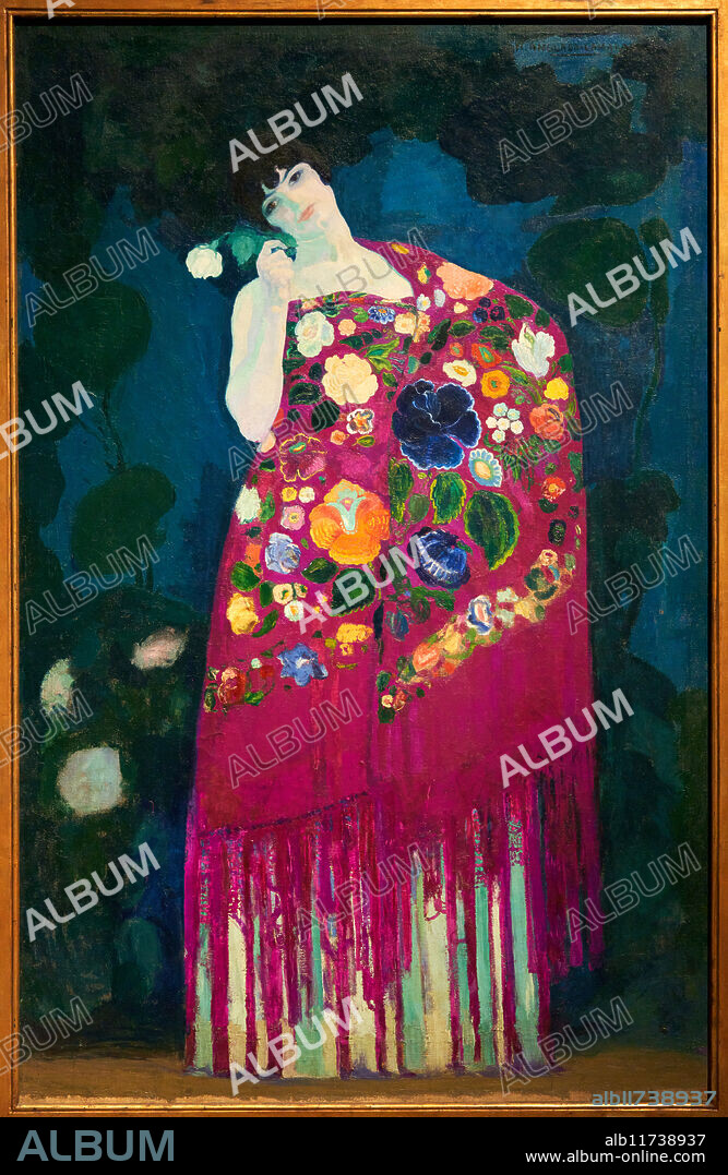 Woman from Granada, c. 1914, Hermen Anglada Camarasa (1871-1959), MNAC, Museu Nacional D'Art de Catalunya, Barcelona, Spain.