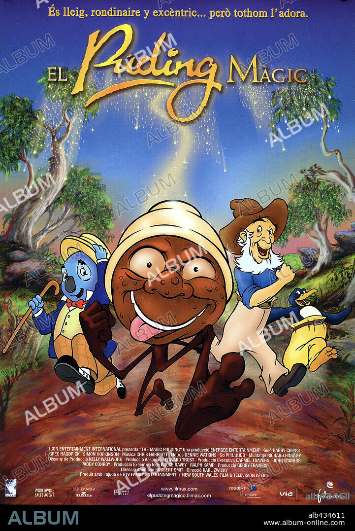 Poster de EL PUDDING MÁGICO, 2000 (THE MAGIC PUDDING), dirigida por KARL ZWICKY. Copyright ENERGEE ENTERTAINMENT/ICON INTNATIONAL ENTERTAINMENT.