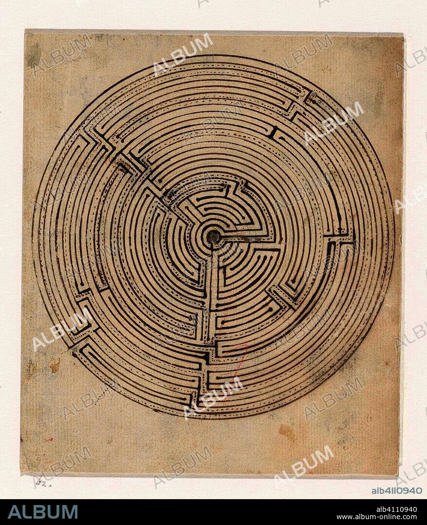 Labyrinth. Draughtsman: Jan Brandes. Dating: 1770 - 1808. Measurements: h 170 mm × w 148 mm.