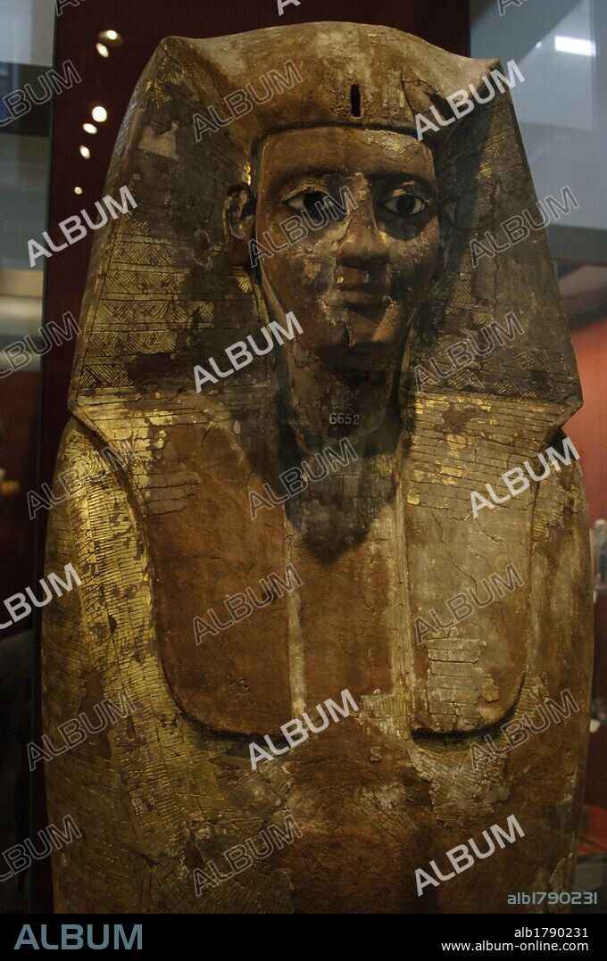 Coffin of King Nubkheperra Intef. Detail. 17th Dynasty. Second Intermediate Period. Around 1600 BC. From Dra Abu el-Naga (Thebes, Egypt). British Museum. London. United Kingdom.