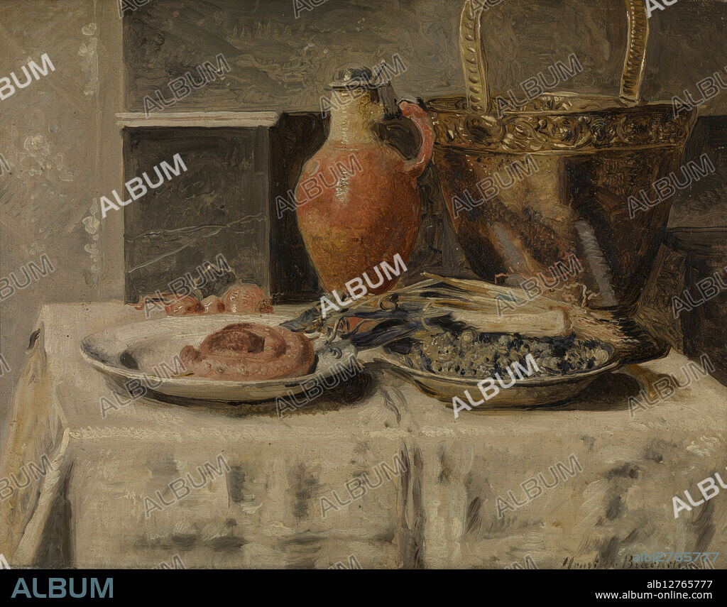 HENRI JEAN AUGUSTIN DE BRAEKELEER. Still Life with Jar, 1881-1885.