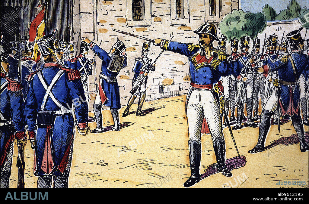 Uprising of Cabezas de San Juan (1 January 1820), military uprising with Colonel Rafael de Riego at front proclaiming again the 1812 Constitution.