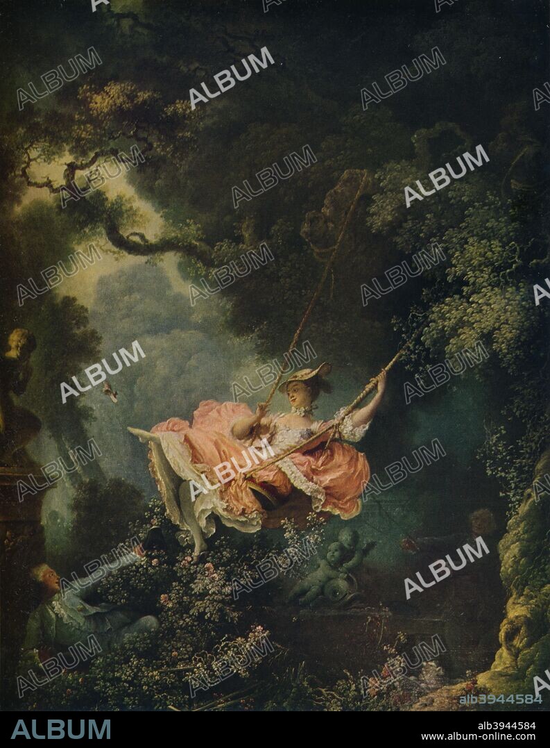 'The Swing', c1767. Painting housed in the Wallace Collection, London. From The World's Greatest Paintings, edited by T. Leman Hare. [Odhams Press Ltd, London, 1934].