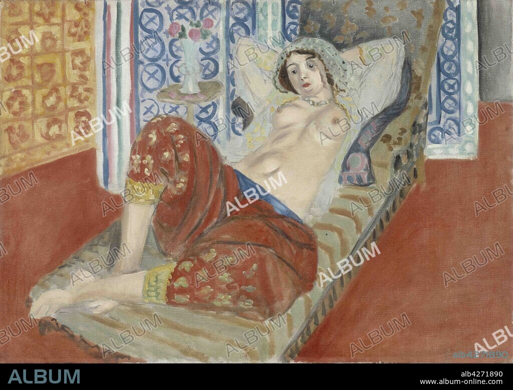 HENRI MATISSE. Odalisque à la culotte rouge.