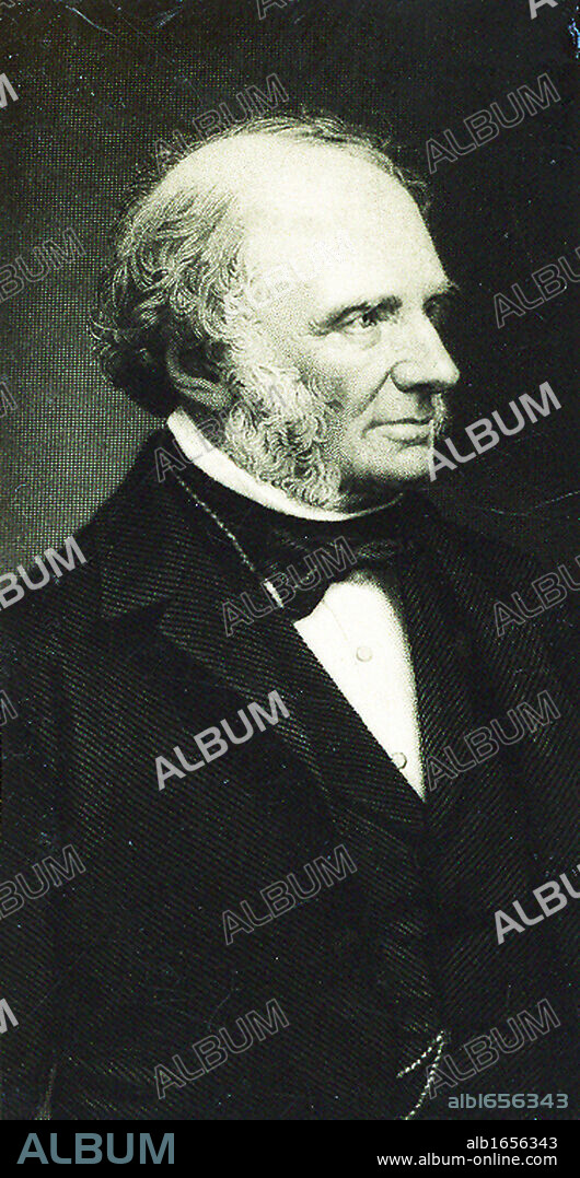 John Russell, lst Earl Russell (1792-1878) English Whig/Liberal politician. Prime Minister 1842-1852. Grandfather of Bertrand Russell. Until 1861 when he was raised to the Peerage he was known as Lord John Russell. Photograph.