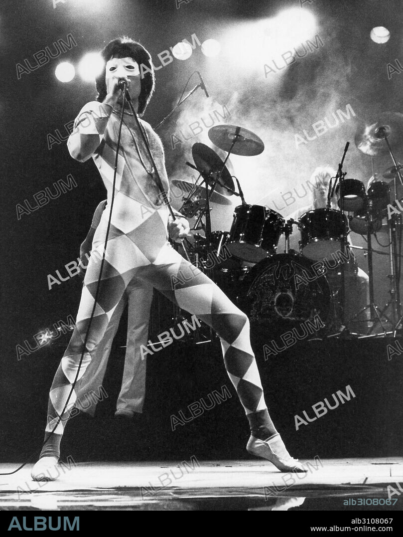 June 24, 2008 - QUEEN.FREDDIE MERCURY (LEAD SINGER) AND ROGER TAYLOR (DRUMMER). GARY MERRIN-(Credit Image: © Globe Photos/ZUMAPRESS.com). 24/06/2008
