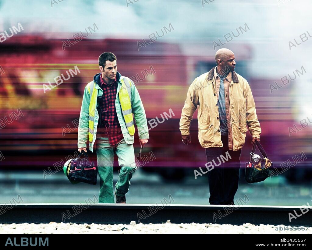 CHRIS PINE y DENZEL WASHINGTON en IMPARABLE, 2010 (UNSTOPPABLE), dirigida por TONY SCOTT. Copyright 20TH CENTURY FOX.
