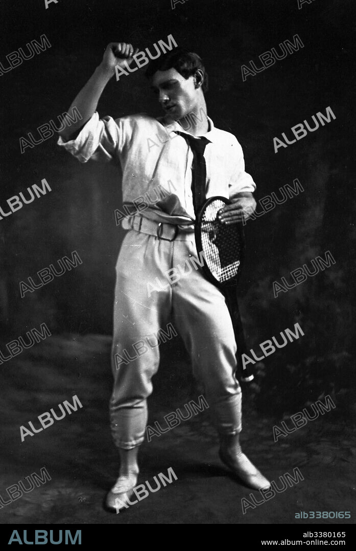 CHARLES GERSCHEL. Vaslav Nijinsky in the Ballet Jeux by Claude Debussy.