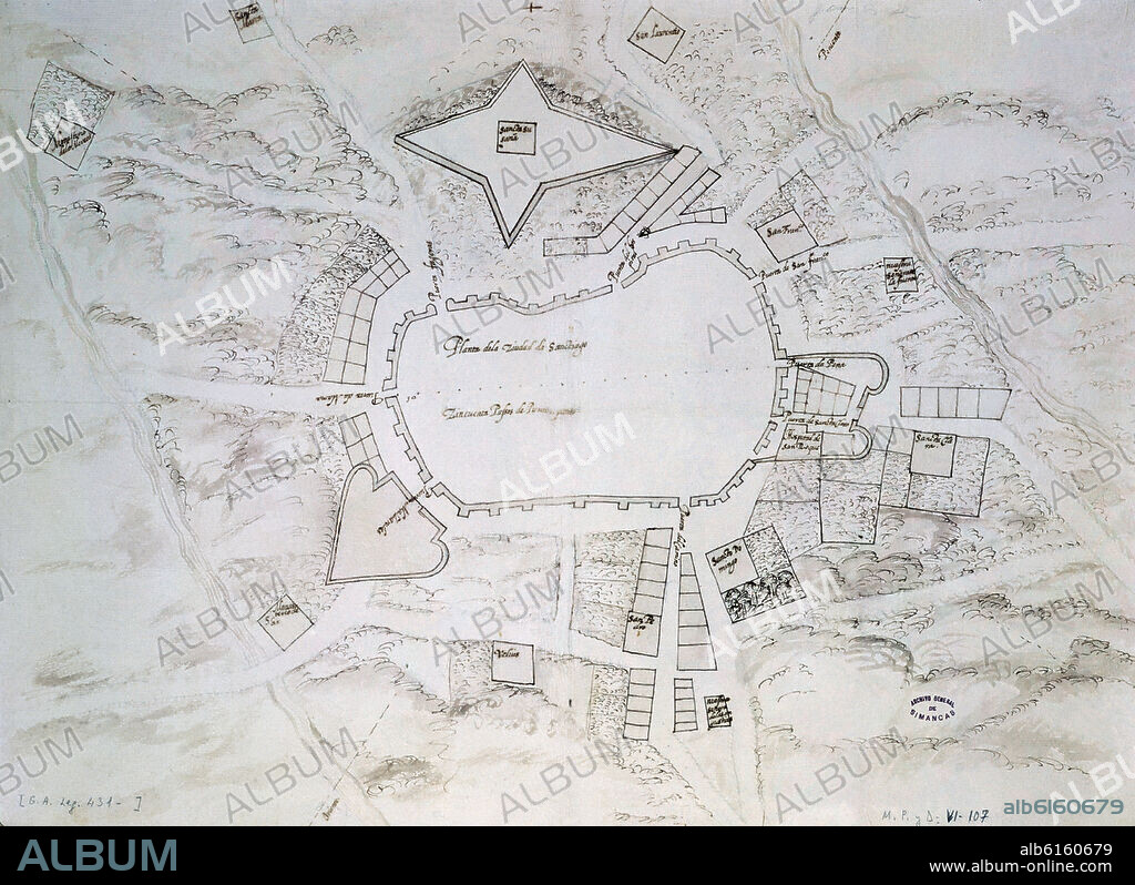 PLANO DE SANTIAGO - 1595.