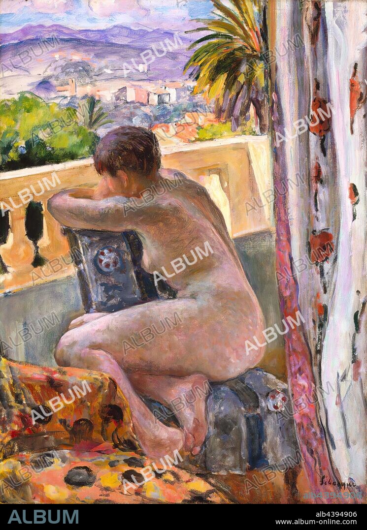 Nude at the Window, Henri Baptiste Lebasque (French, 1865-1937), 1926, oil on canvas, 32 x 23-1/2 in., European Painting and Sculpture 1800-1945.