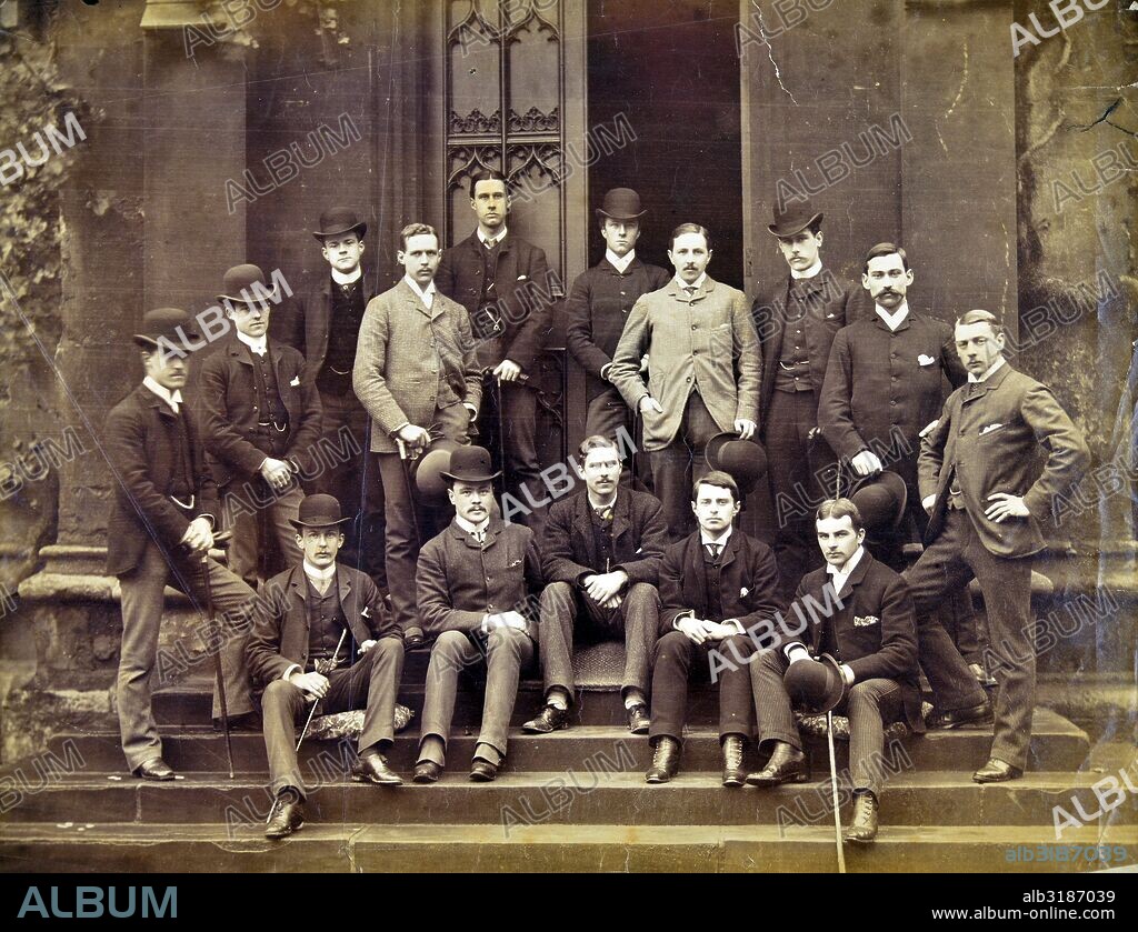 [Retrato de un grupo de jóvenes caballeros, ingleses].