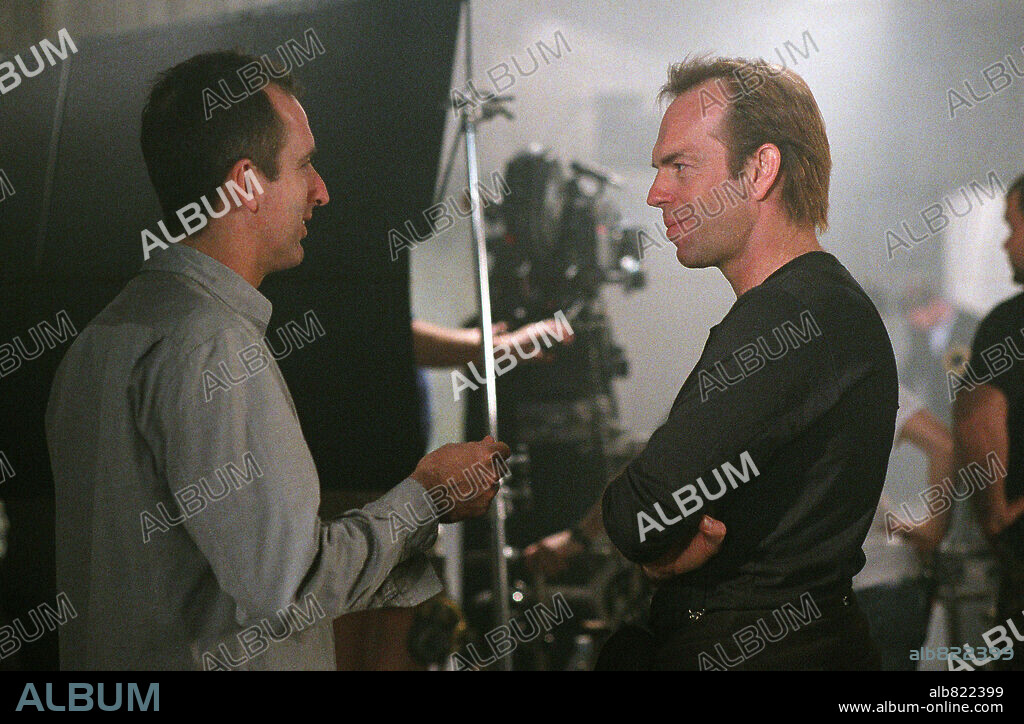 HUGO WEAVING and JAMES MCTEIGUE in V FOR VENDETTA, 2005, directed by JAMES MCTEIGUE. Copyright WARNER BROS. / APPLEBY, DAVID.