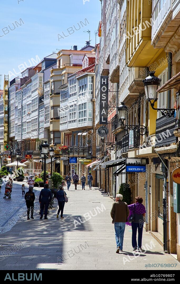 Calle Riego de Agua, A Coruña, Galicia, Spain.
