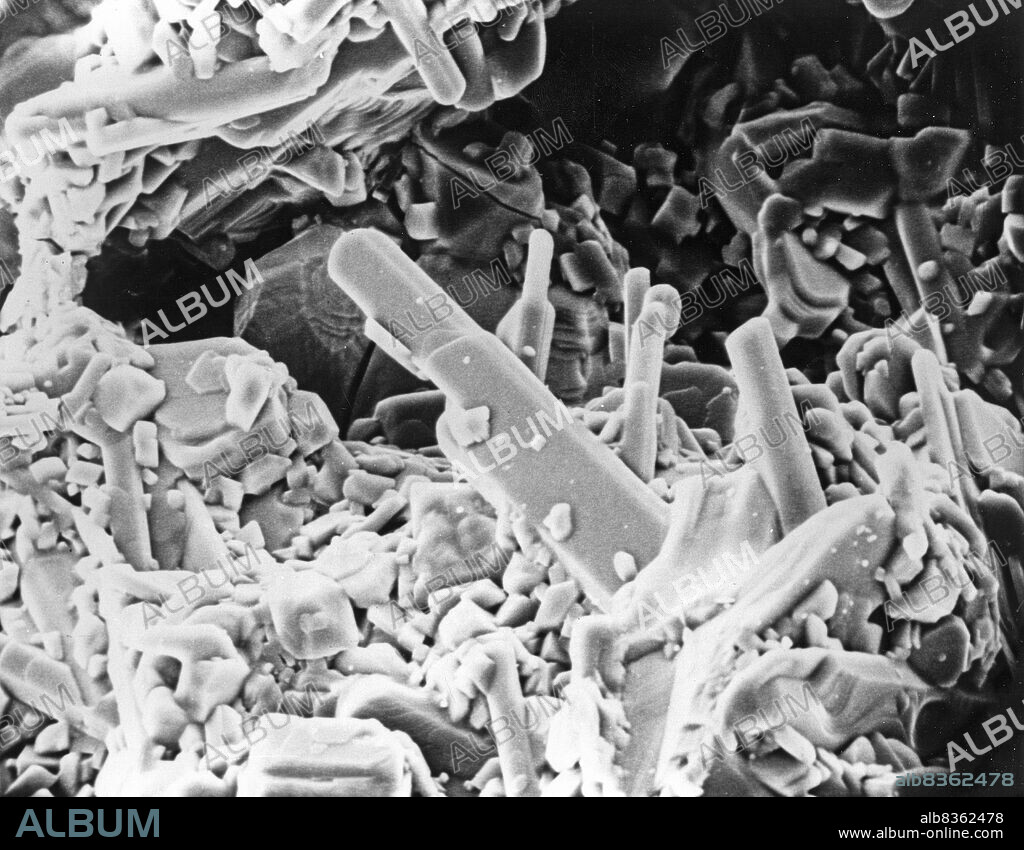Crystals of Moon rock.