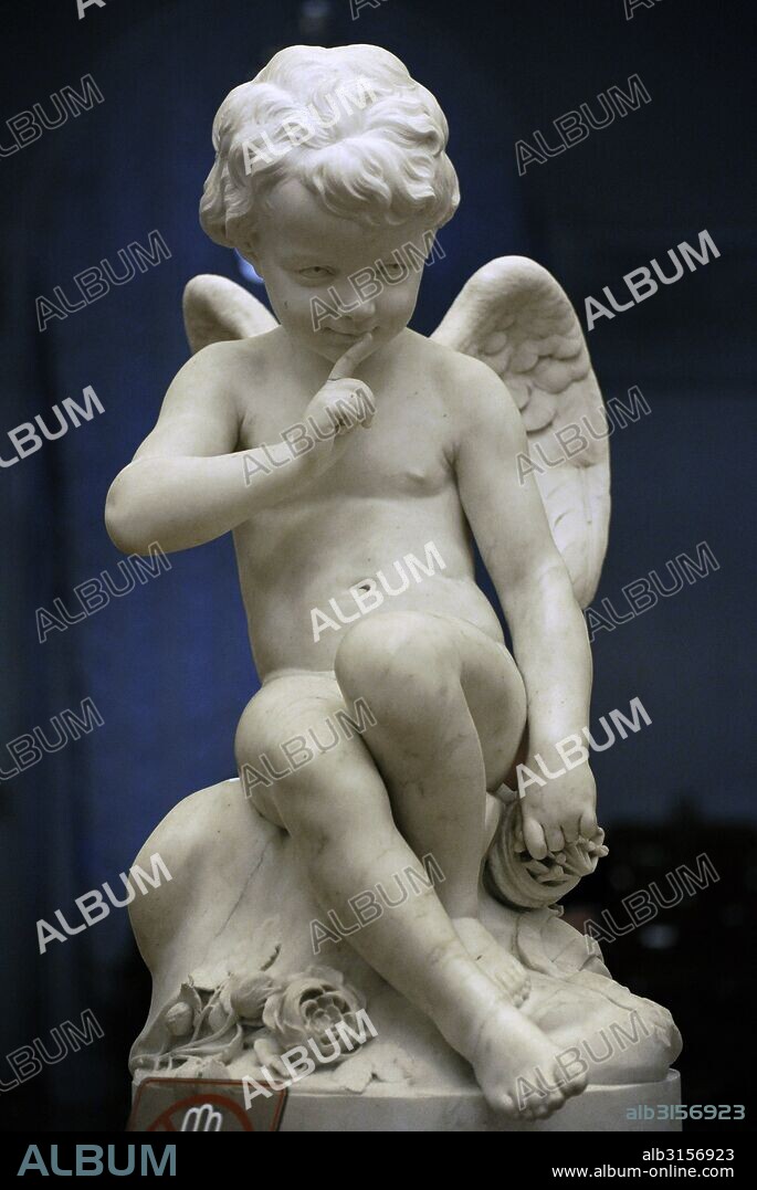 Etienne Maurice Falconet (1716-1791). French sculptor. Statue of Cupid, 1750s. Marble. The State Hermitage Museum. Saint Petersburg. Russia.