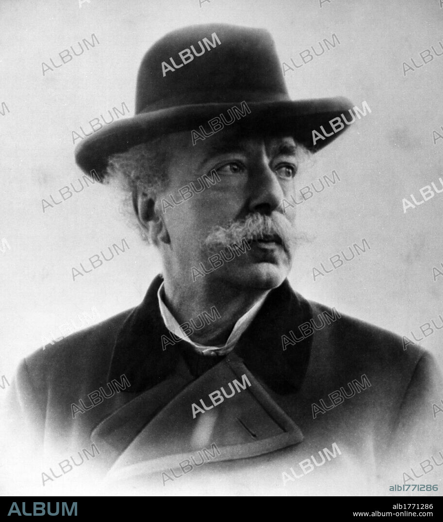 Portrait of Edmondo De Amicis. Portrait of Italian writer Edmondo De Amicis. 1906.