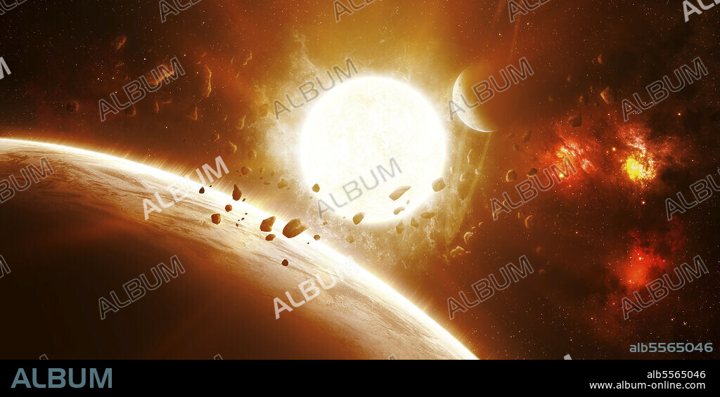 51 Pegasi is a sun quite like our own with a group of bold planets that bask closely within its suns rays.