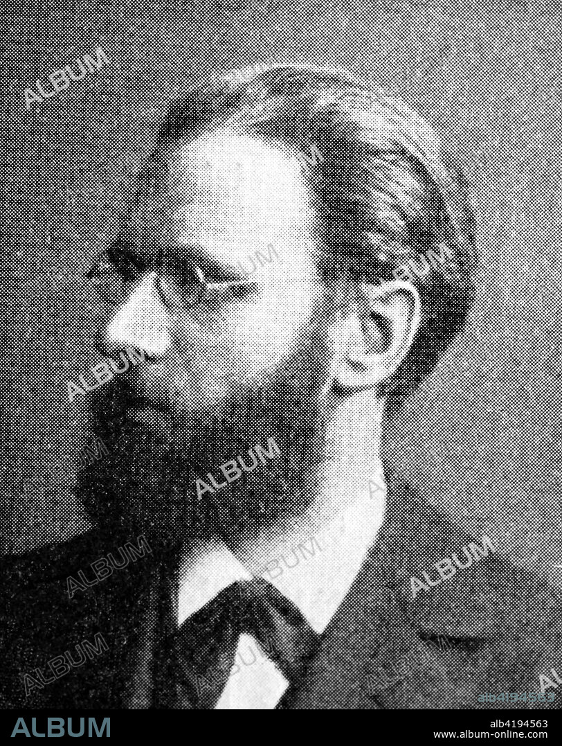 Carl Stumpf, 21 April 1848 - 25 December 1936, a German philosopher and psychologist, Reproduction of a photo/image from the year 1890, digital improved.