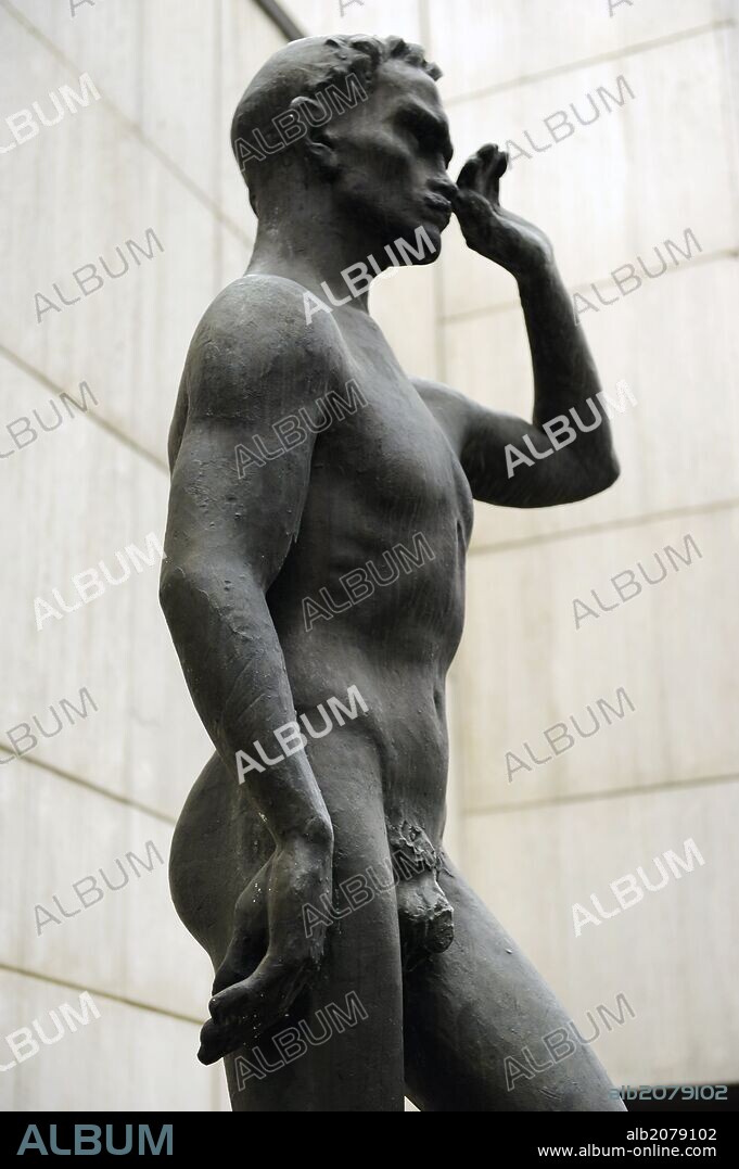 WÄINÖ AALTONEN. Waino Aaltonen (1894-1966). Finnish sculptor. The Pioneer (serie The Work and the Future, 1932). 1968. Duplicate of the originals in bronze, 1932. Waino Aaltonen Museum. Turku. Finland.