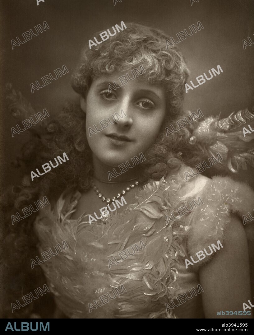 Phyllis Broughton, British actress, 1884. A photograph from The Theatre, A Monthly Review, Volume IV, July to December, 1884, edited by Clement Scott, David Bogue, London, 1884.