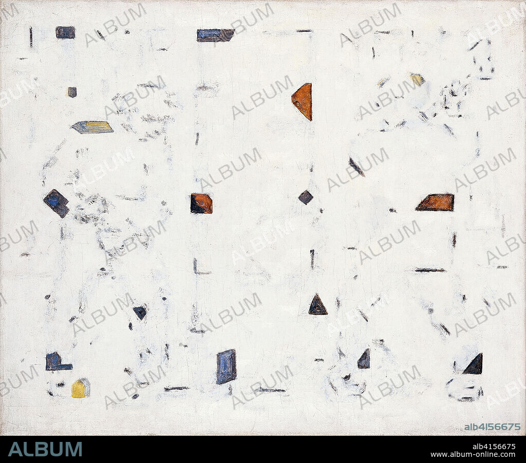 BART ANTONY VAN DER LECK. Bart van der Leck (Utrecht, 1876-Blaricum, 1958). Leñadores (1927). Óleo sobre lienzo. 60 x 72,5 cm.
