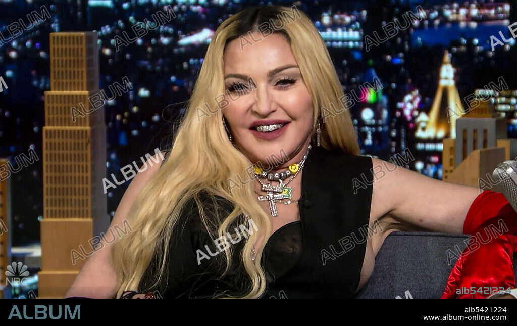 October 8, 2021 - New York, New York, USA - MADONNA guests on the October 7, 2021 Tonight Show Starring Jimmy Fallon.(Credit Image: © Nbc/The Tonight Show/ZUMA Press Wire).