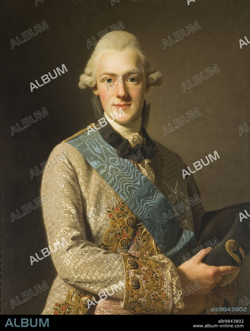 ALEXANDER ROSLIN. Duke Fredrik Adolf, Gustav III:s Brother, 1770.