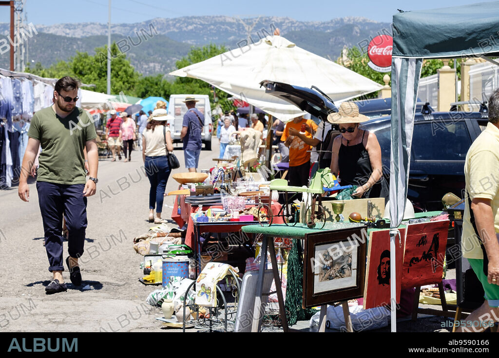 mercadillo de segunda mano y antigüedades, Consell, Raiguer, Mallorca, balearic islands, spain, europe.