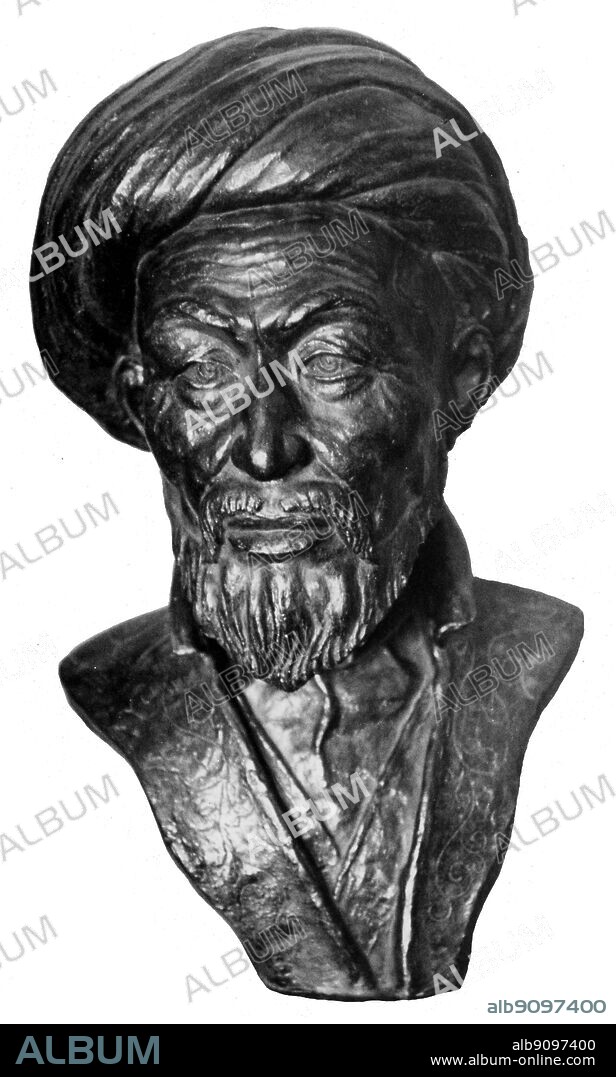 Ulugh Beg , grandson of Tamerlane , astronomer . Recreation from skull by Professor Gerasimov.