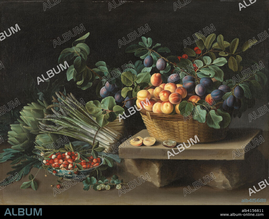 Louise Moillon (París, 1610-1696). Still-Life with Fruit (ca. 1637). Oil on canvas. 87.5 x 112 cm.