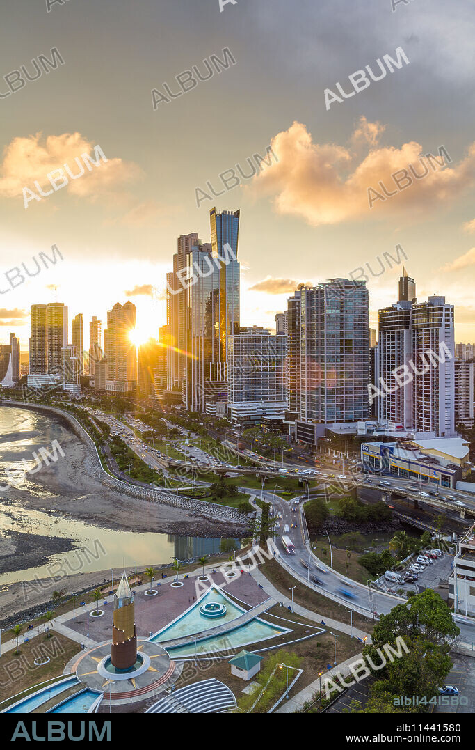 City skyline, Panama City, Panama, Central America.
