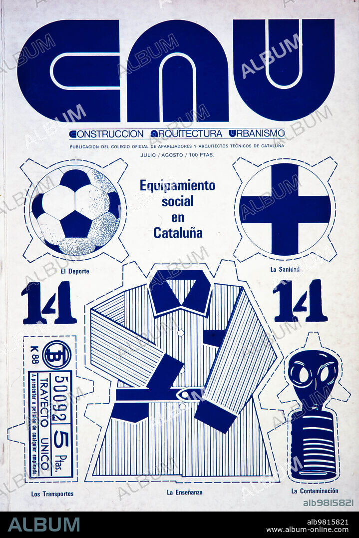 CAU, revista del Colegio Oficial de Aparejadores y Arquitectos Técnicos de Cataluña y Baleares, Nº 14, 1973. Colección privada.