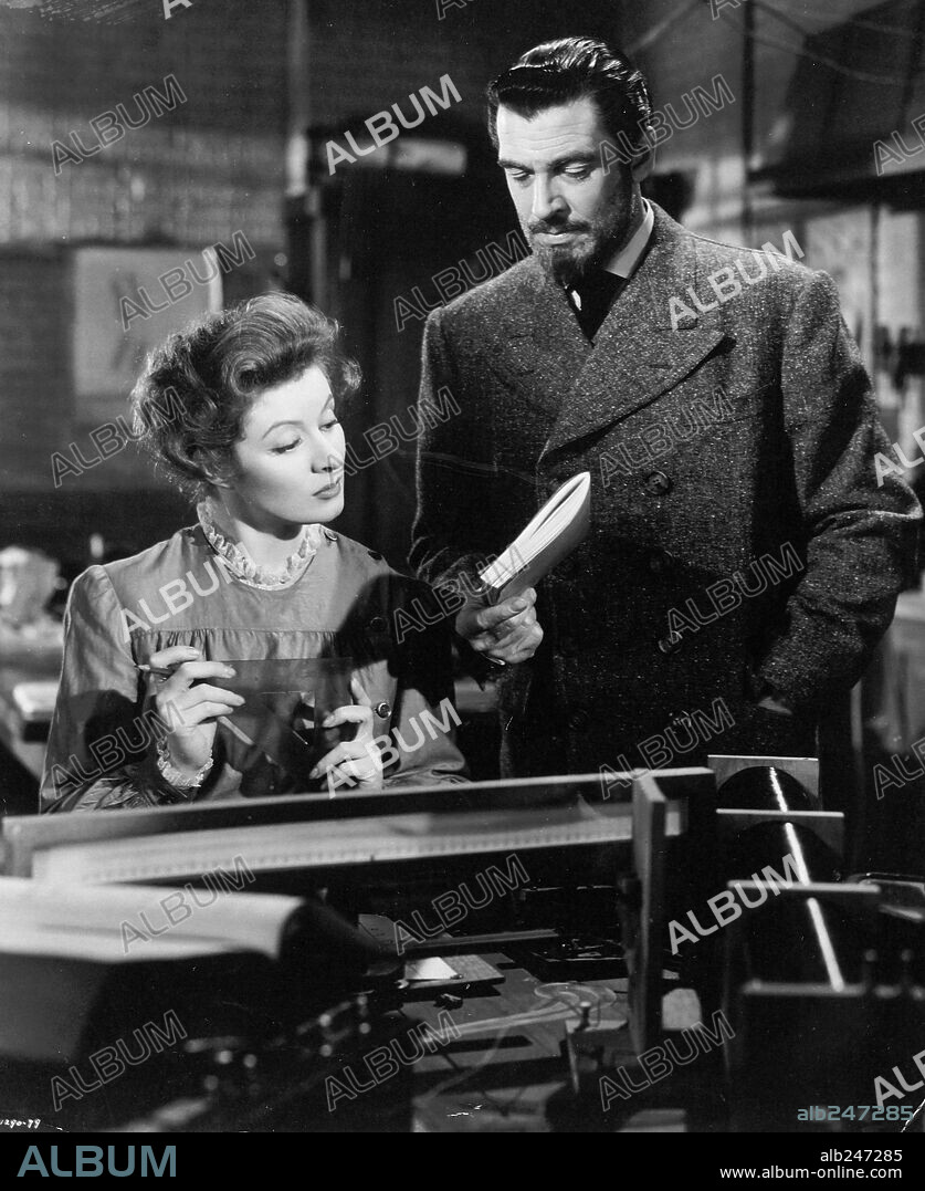 GREER GARSON and WALTER PIDGEON in MADAME CURIE, 1943, directed by MERVYN LEROY. Copyright M.G.M.
