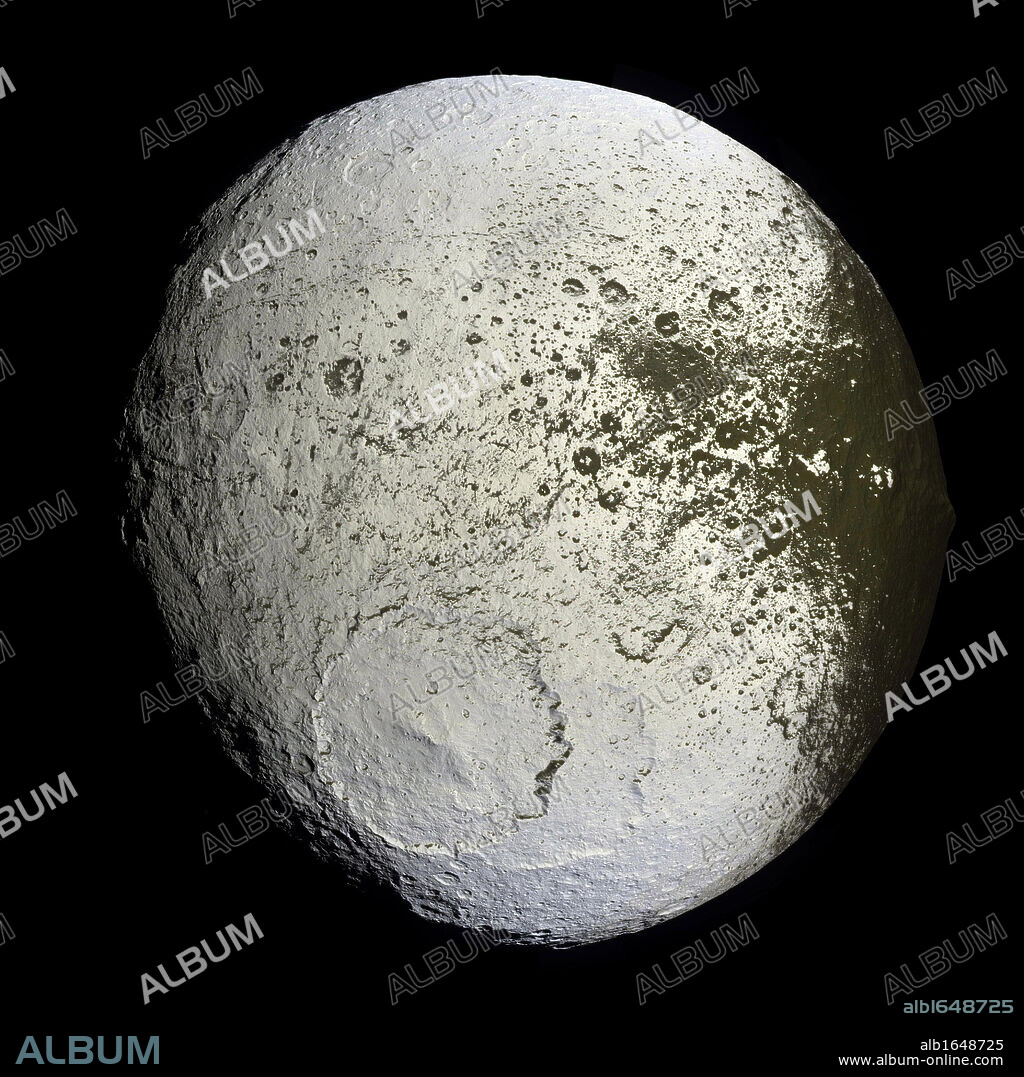 Iapetus, Third-largest moon of Saturn, and eleventh in the solar system: discovered by Giovanni Domenico Cassini in 1671.