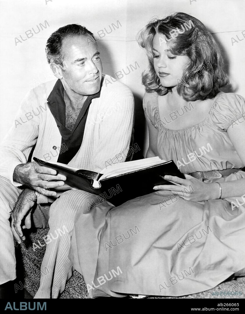 HENRY FONDA and JANE FONDA in TALL STORY, 1960, directed by JOSHUA LOGAN. Copyright WARNER BROTHERS.